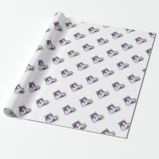 Husky Blues Wrapping Paper