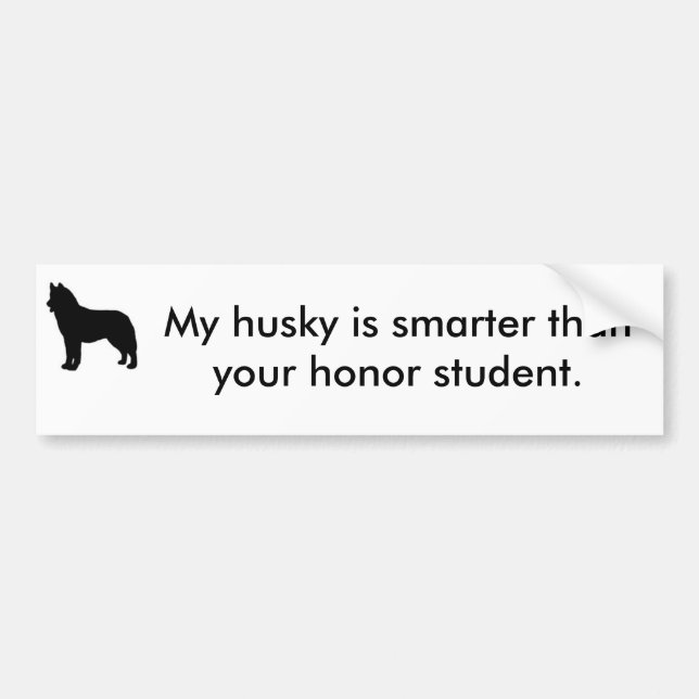Husky bumper sticker (Front)