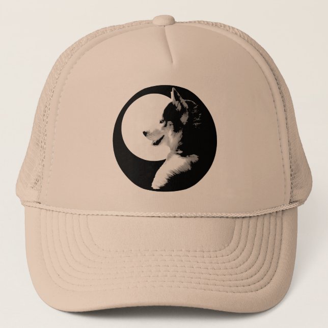 Husky Caps Sled Dog Caps Husky / Wolf Hats Gifts (Front)