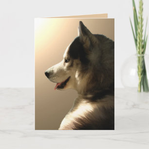 Husky Card Alaskan Malamute Card Personalised