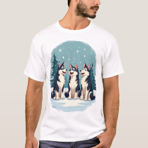 Husky Christmas Choir T-Shirt