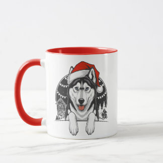 Husky Christmas – Festive Winter Dog Mug
