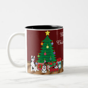 Husky Christmas Mug