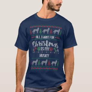 Husky Christmas sweater, Ugly Husky sweater