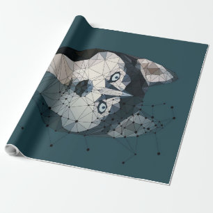 Husky Constellation Canvas Wrapping Paper