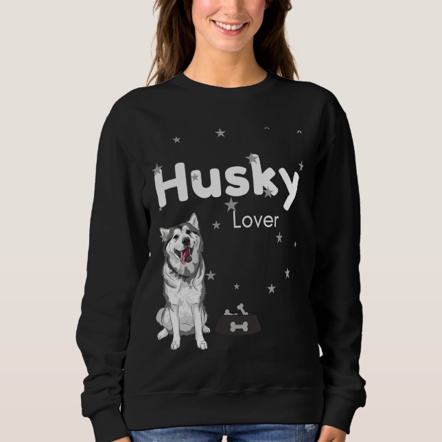 Husky  Cute Dog Sweatshirt (Front)