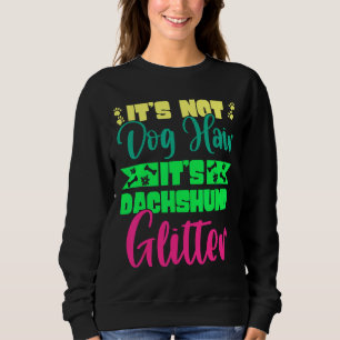 Husky Dachshund Glitter Breed Weiner Dog Sweatshirt