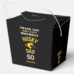 Husky Dad, Dog Dad Birthday     Favour Boxes