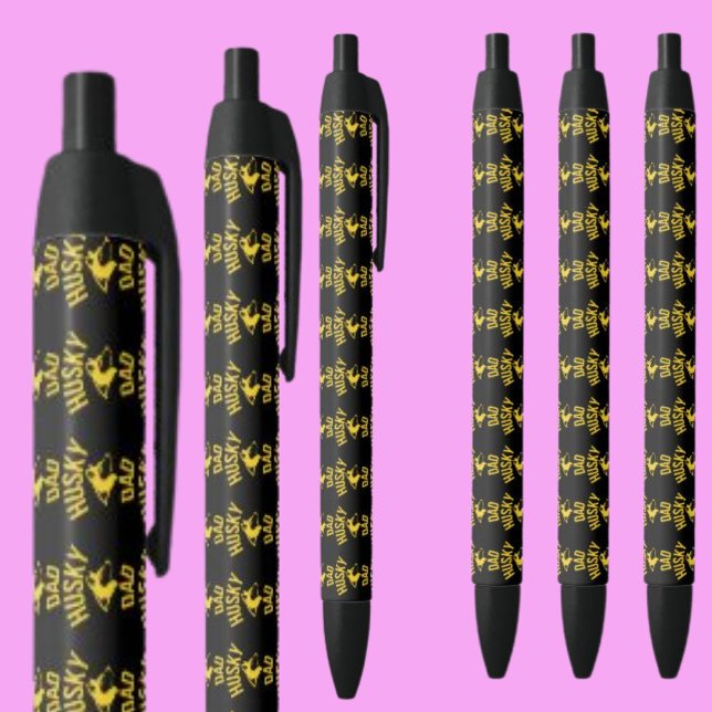 Husky Dad, Dog Dad              Black Ink Pen (Creator Uploaded)