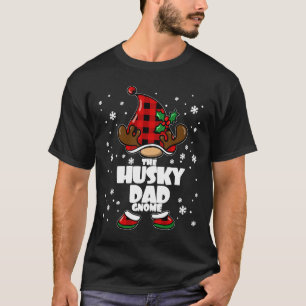 Husky Dad Gnome Christmas Husky Papa T-Shirt