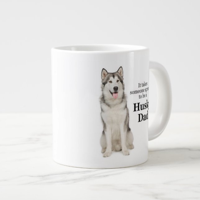 Husky Dad Jumbo Mug (Front Right)