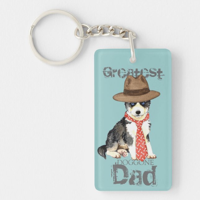 Husky Dad Key Ring (Front)