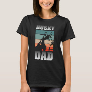 Husky Dad Pet Owner Men Dog Animal Lover Siberian T-Shirt