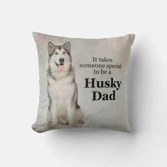 Husky Dad Pillow (Front)