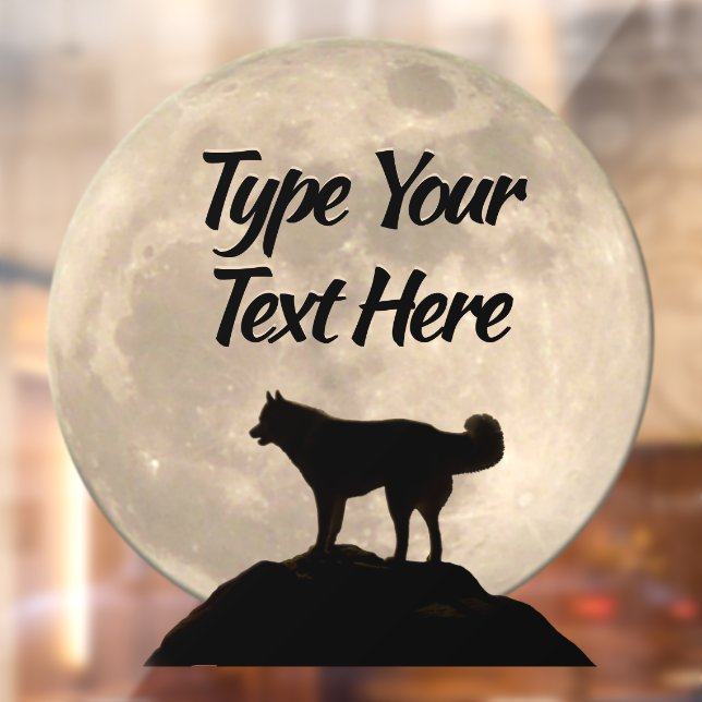 Husky Decal Husky Malamute Wolf Dog Window Cling (Sheet 2)