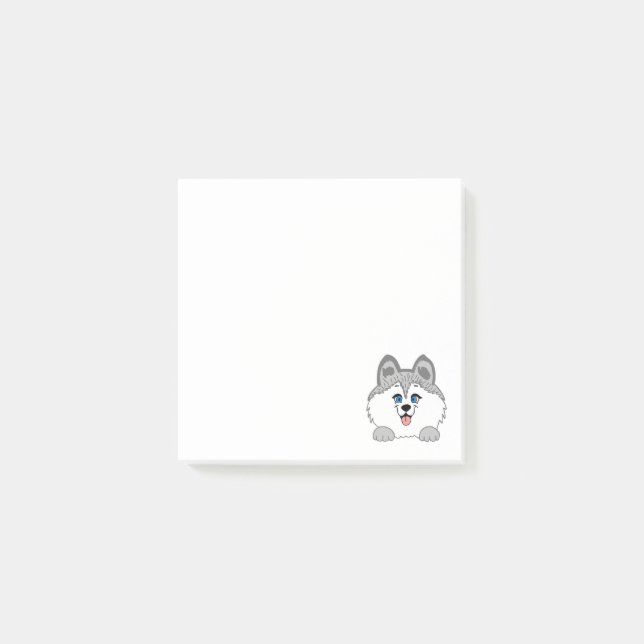 Husky Dog 3" x 3" Post-it® Notes (Front)