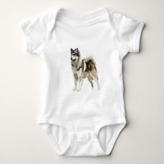 Husky Dog Art Apple iPhone 8/7, Barely There Baby Bodysuit