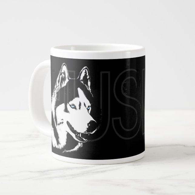 Husky Dog Coffee Mug Siberian Husky Sleg Dog Cup (Front Left)