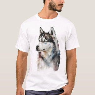 Husky dog Concept Artistic Design T-Shirt