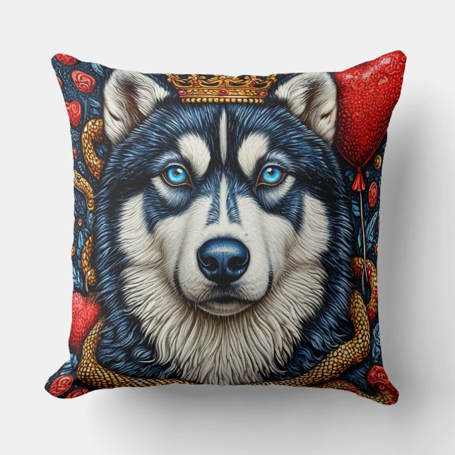 Husky dog cushion (Front)
