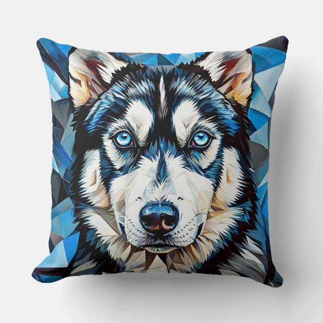 Husky dog cushion (Front)