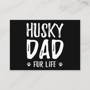 Husky dog dad for life funny dog owner gift idea enclosure card