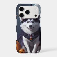 Husky Dog Halloween Adventure Moonlit Magic Spooky