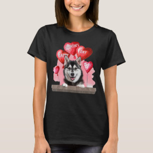 Husky Dog Happy Valentines Day Pet Dog Lover T-Shirt