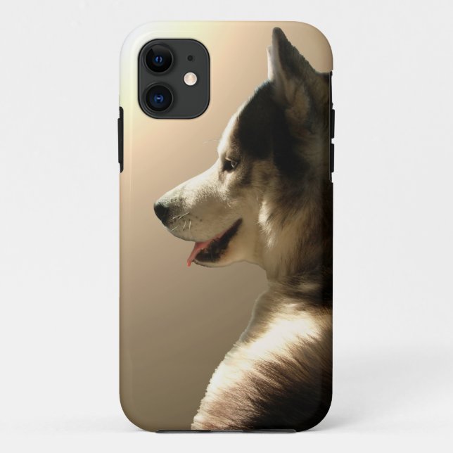Husky Dog iPhone Cases Husky Malamute Pup Cases (Back)