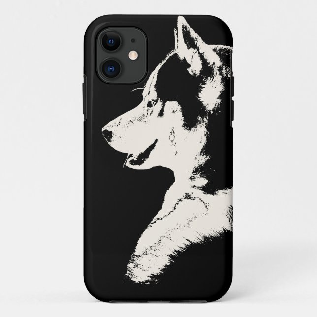 Husky Dog iPhone Cases Husky Malamute Pup Cases (Back)