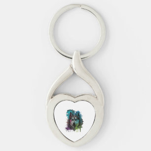 Husky Dog Key Ring