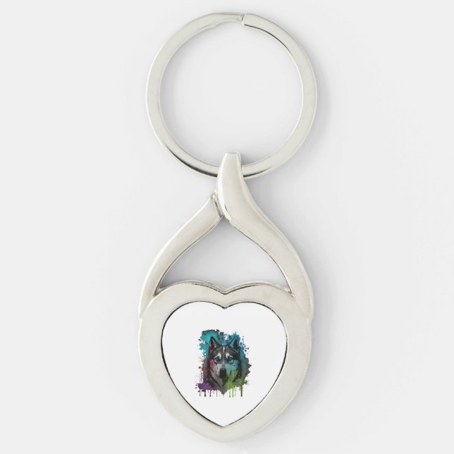 Husky Dog Key Ring (Front)