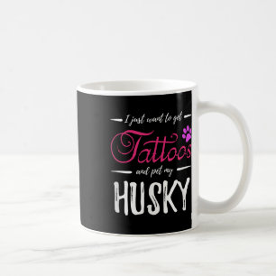 Husky Dog Lover Tattoo Funny Dog Mum Gift Idea Coffee Mug