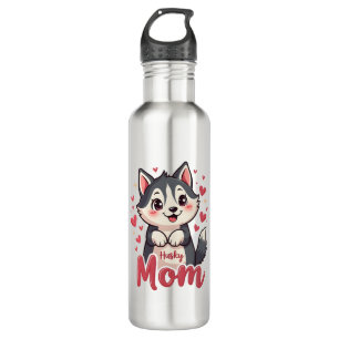 Husky Dog Mom Cute Kawaii Design 710 Ml Water Bottle