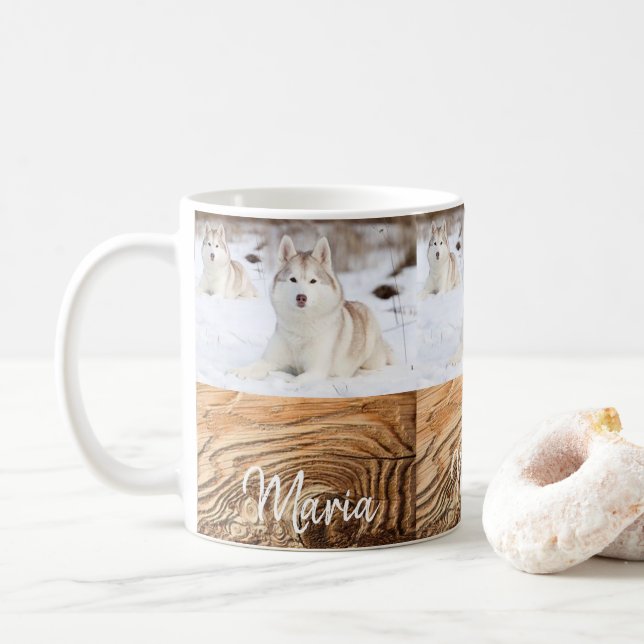 Husky Dog Mug (With Donut)