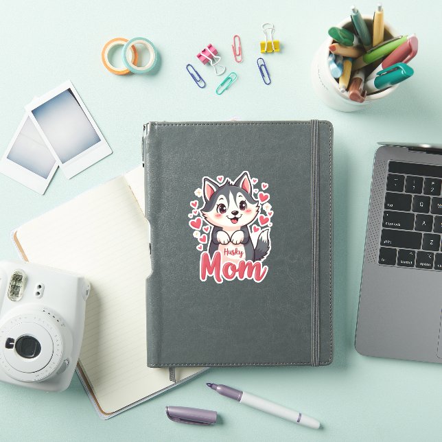 Husky Dog Mum Cute Kawaii Design (iPad Cover)