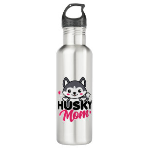 Husky Dog Mum Cute Kawaii Design 710 Ml Water Bottle
