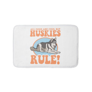 Husky Dog Owner Huskies Bath Mat