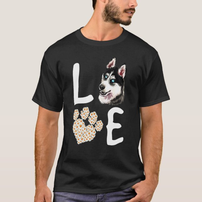 Husky Dog Paw Rescue T-Shirt (Front)