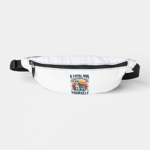 Husky Dog Quote Vintage Engraving Pet Lover Design Bum Bags