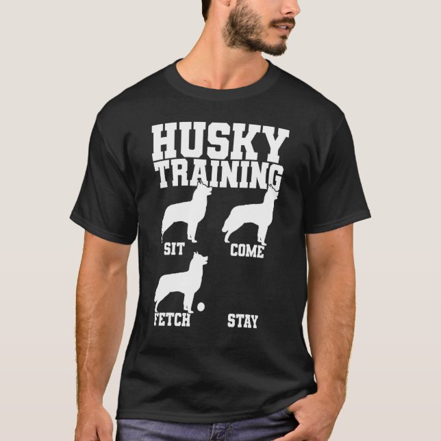 Husky Dog Trainer  T-Shirt (Front)