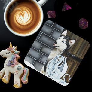 Husky Dog White Dragon Adventure Coaster