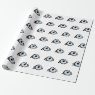 Husky Eye Pattern Wrapping Paper