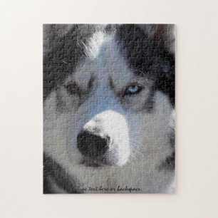 Husky Eyes Puzzle Personalised Sled Dog Puzzles