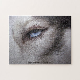 Husky Eyes Puzzle Personalised Sled Dog Puzzles