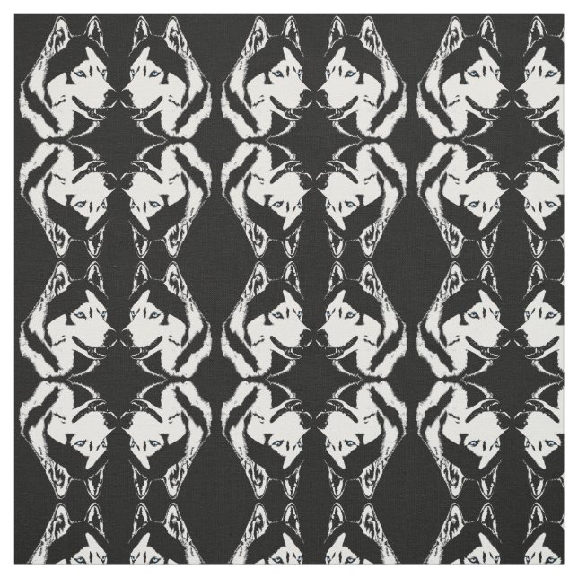 Husky Fabric Siberian Husky Fabrics Dog Textiles (Swatch)