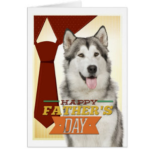 Husky Father's Day Card