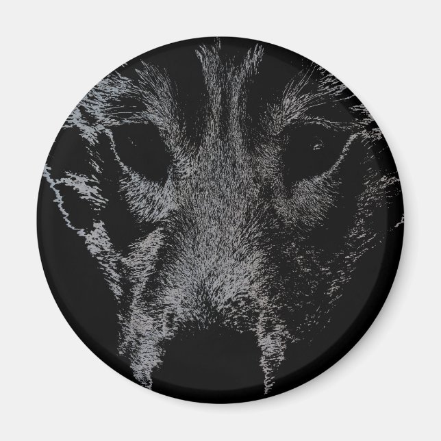 Husky Fridge MagnetSled Dog Wolf Magnet / Gift (Front)