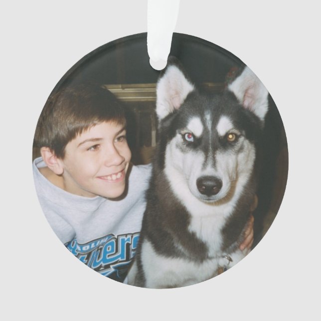 Husky Fun Ornament (Front)