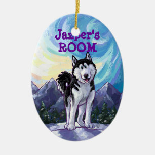 Husky Gifts & Accessories Ceramic Tree Decoration